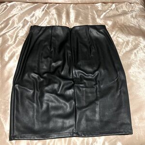 Black Leather skirt size S